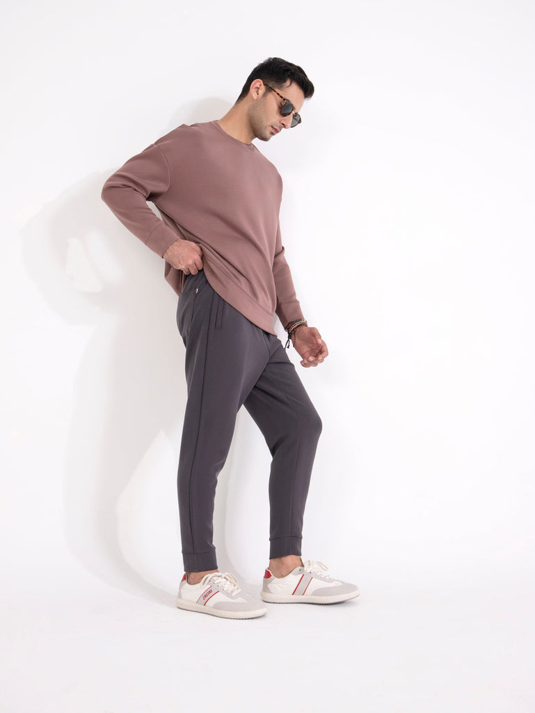 Men Basic Loose Fit Sweatshirt