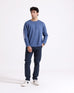 Men Loose Fit Panel Sweat Shirt