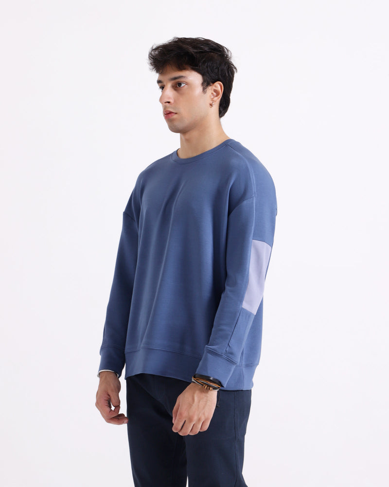 Men Panel Loose Fit Sweatshirt - Engine - Buy Now