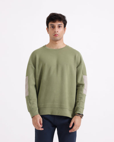 Men Panel Loose Fit Sweatshirt