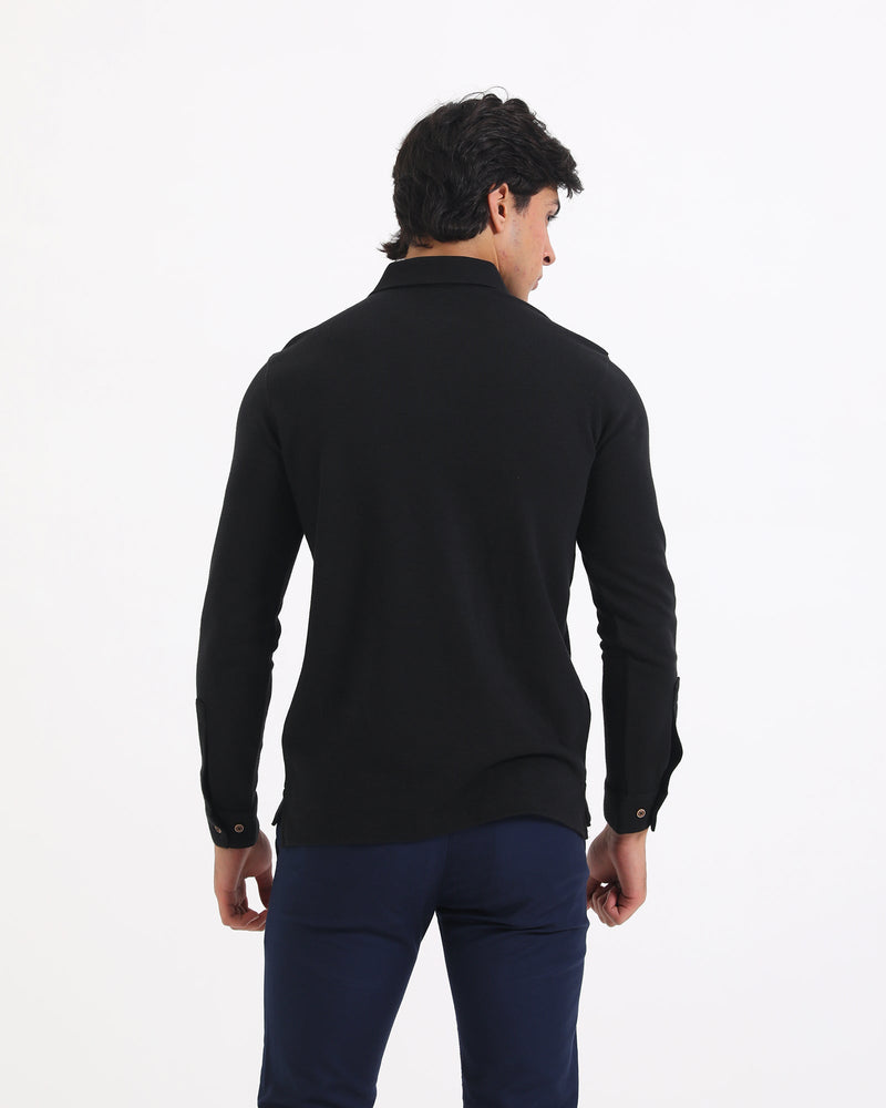 Men Solid L/S Polo Tee - Engine - Buy Now