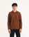 Men Solid L/S Polo Tee For MEN - ENGINE