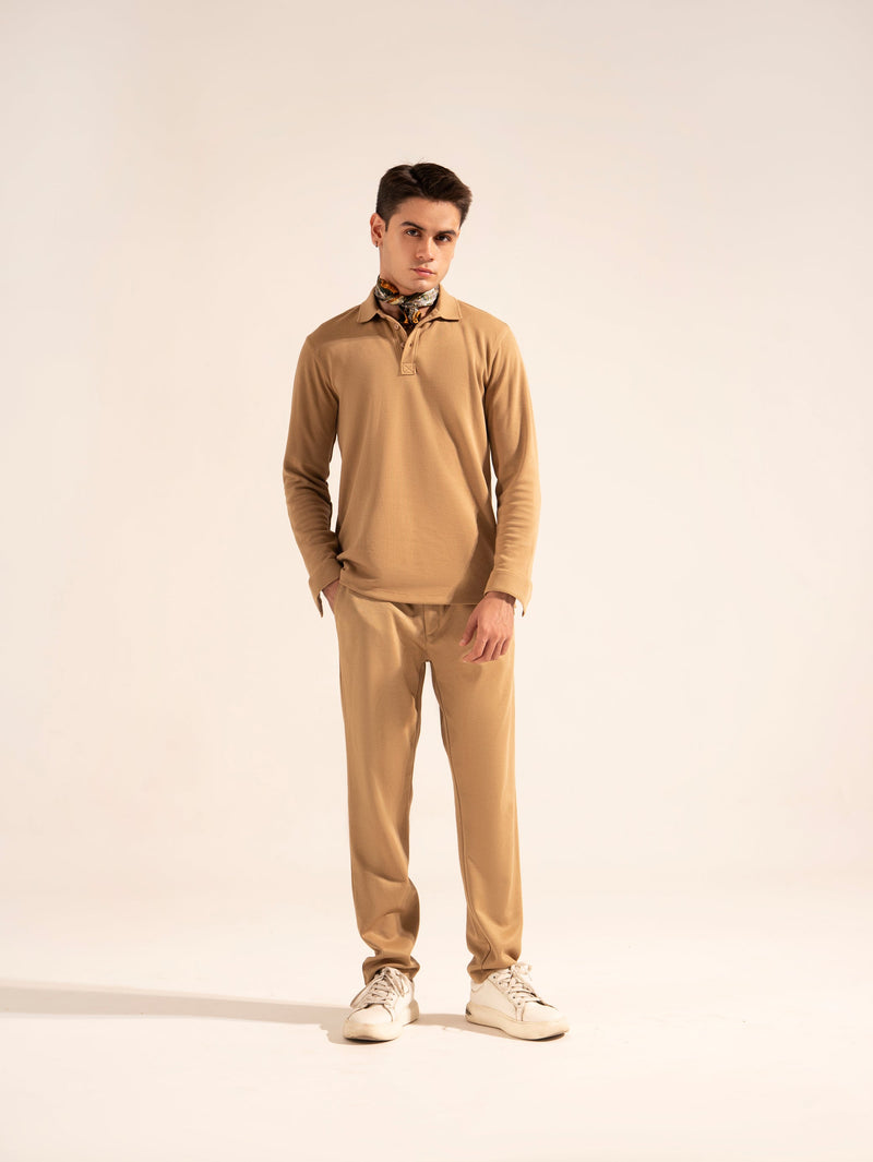 Men Solid L/S Polo Tee - Engine - Buy Now