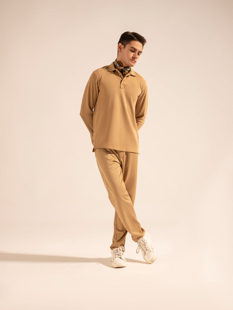 Men Solid L/S Polo Tee - Engine - Buy Now