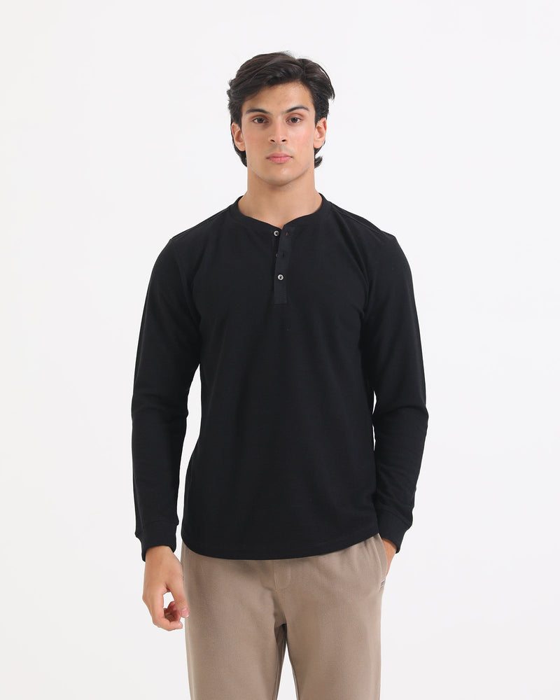 Men Basic L/S Henley - Engine - Buy Now