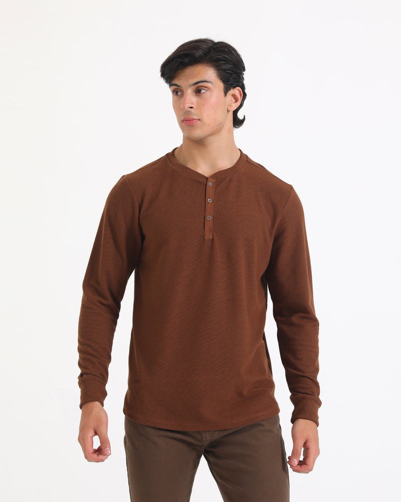Men Basic L/S Henley - Engine - Buy Now