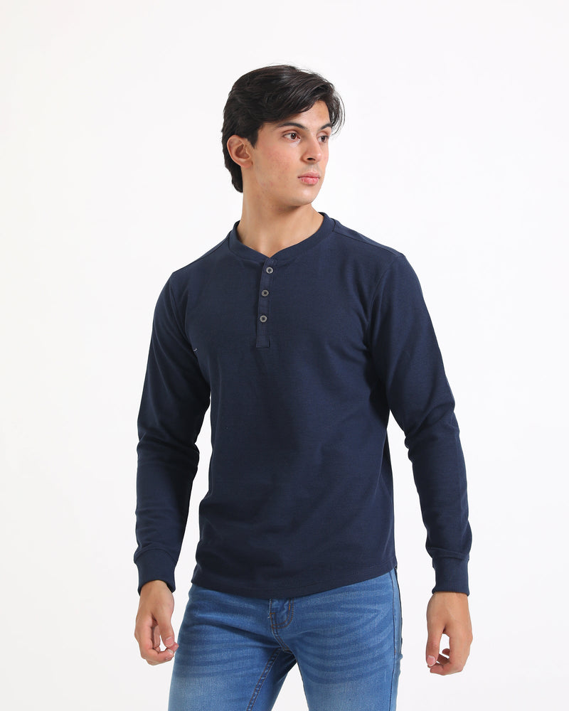 Men Basic L/S Henley - Engine - Buy Now