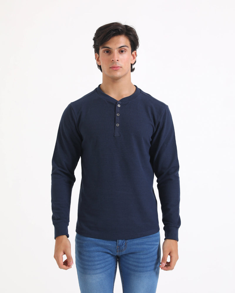 Men Basic L/S Henley - Engine - Buy Now