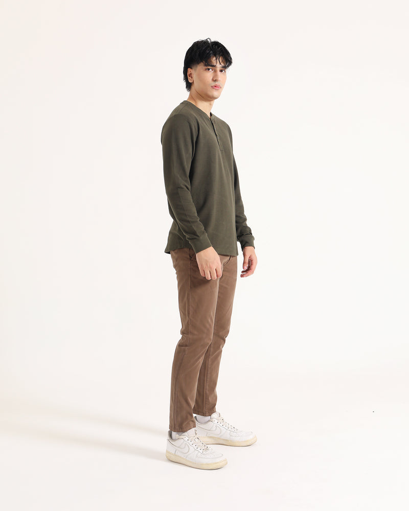 Men Basic L/S Henley - Engine - Buy Now