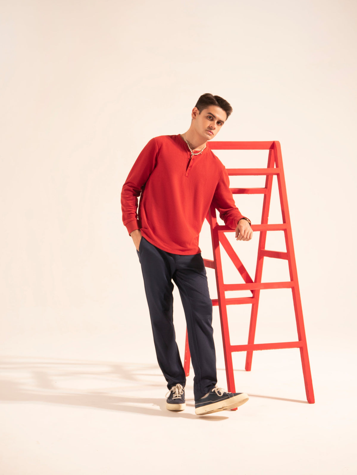Men Basic L/S Henley - Engine - Buy Now