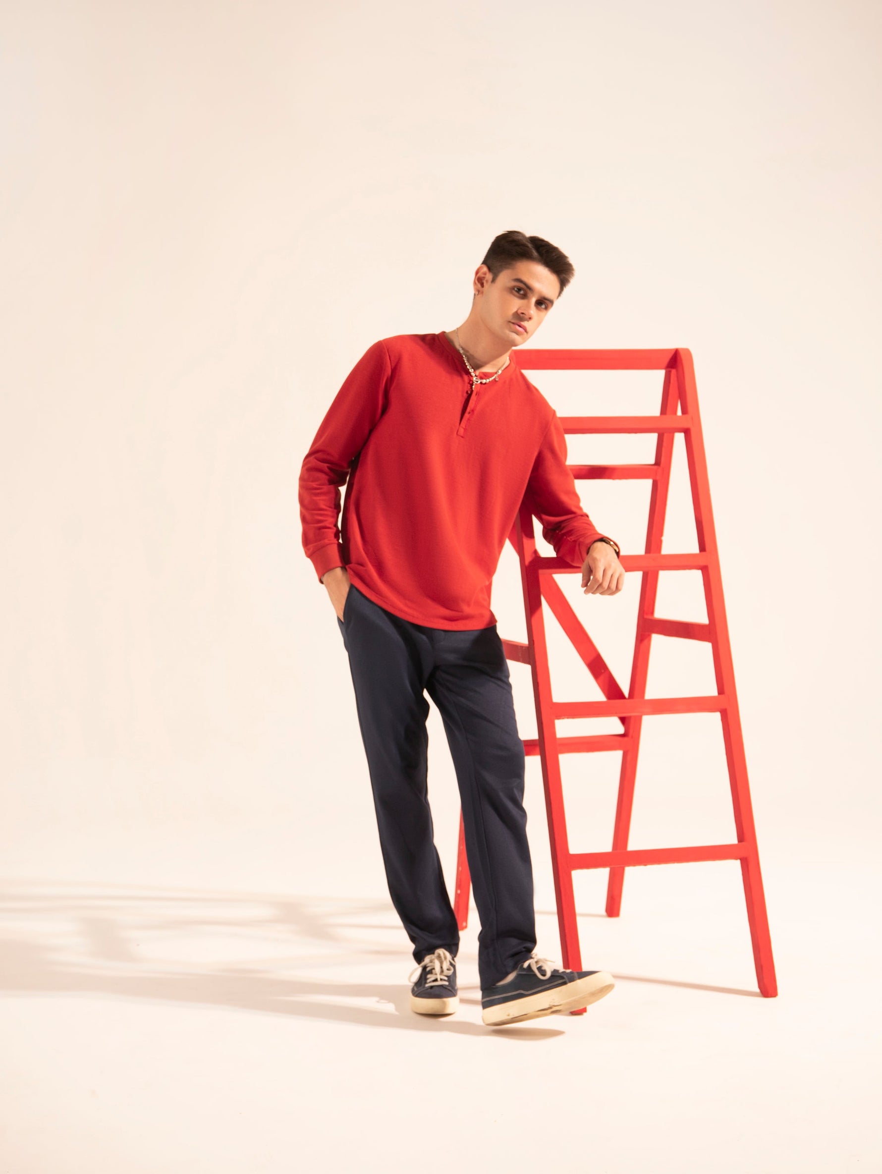 Men Basic L/S Henley - Engine - Buy Now
