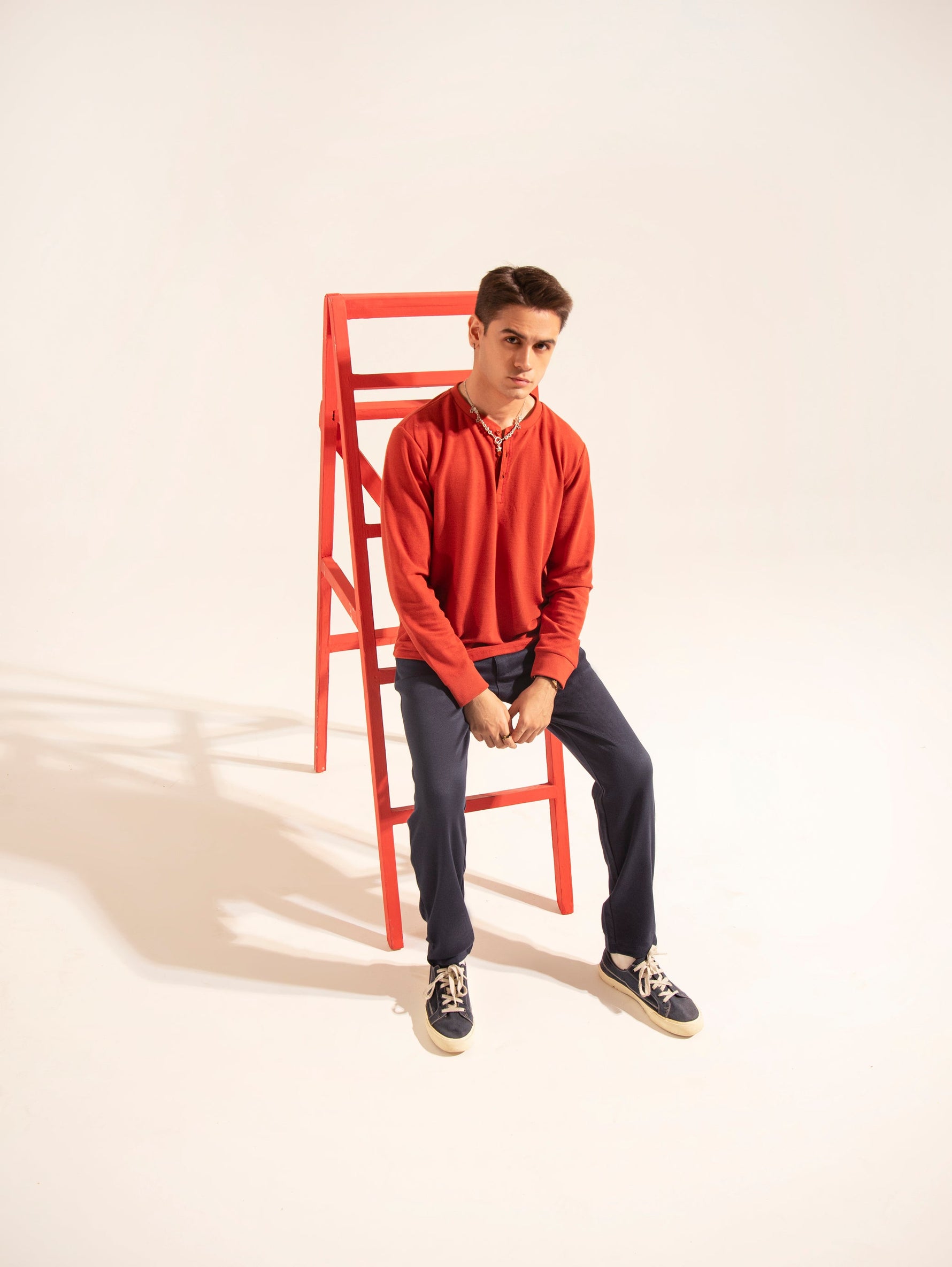 Men Basic L/S Henley - Engine - Buy Now
