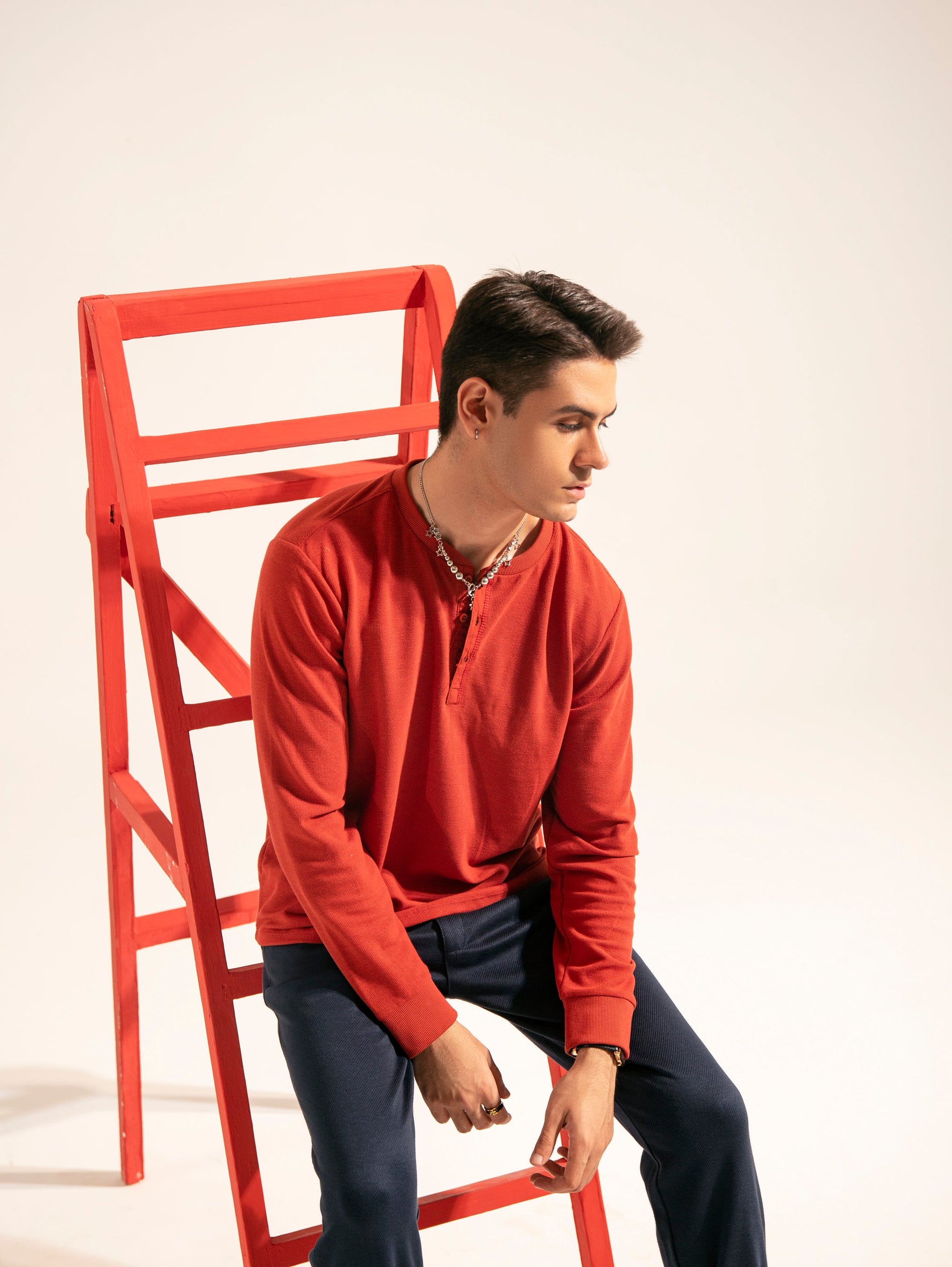 Men Basic L/S Henley - Engine - Buy Now