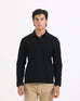 Men Solid L/S Polo Tee