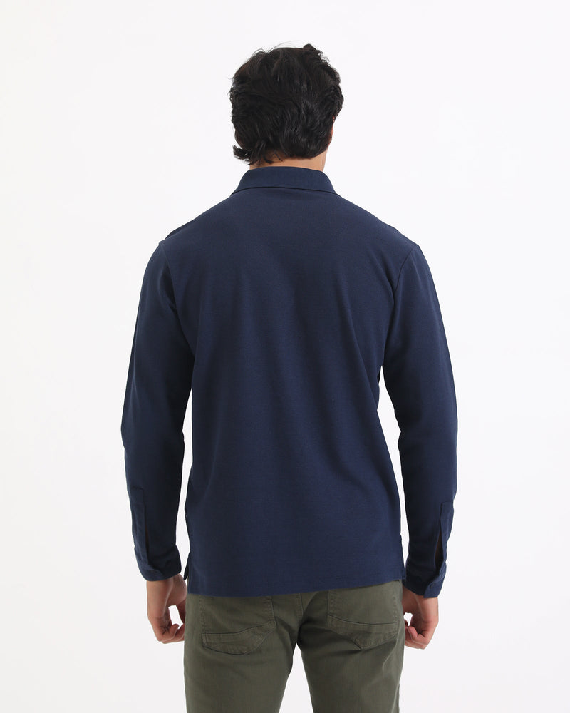 Men Solid L/S Polo Tee - Engine - Buy Now