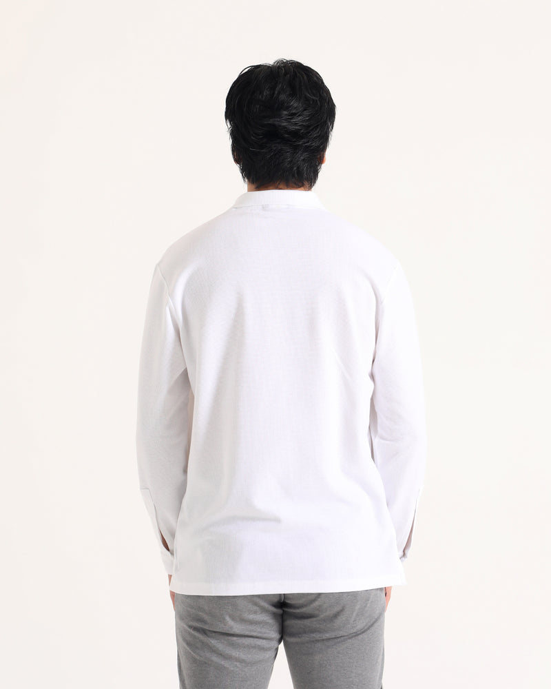 Men Solid L/S Polo Tee - Engine - Buy Now