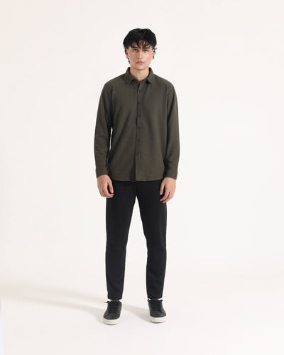 Men Basic L/S Button Down
