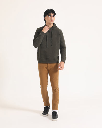 Men Mock Neck Sweatshirt