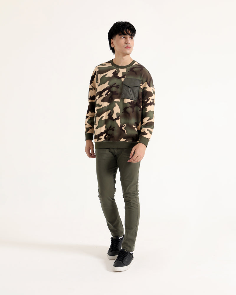 Men Printed Sweatshirt - Engine - Buy Now