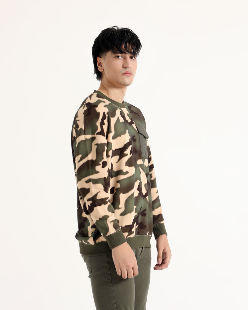 Men Printed Sweatshirt - Engine - Buy Now