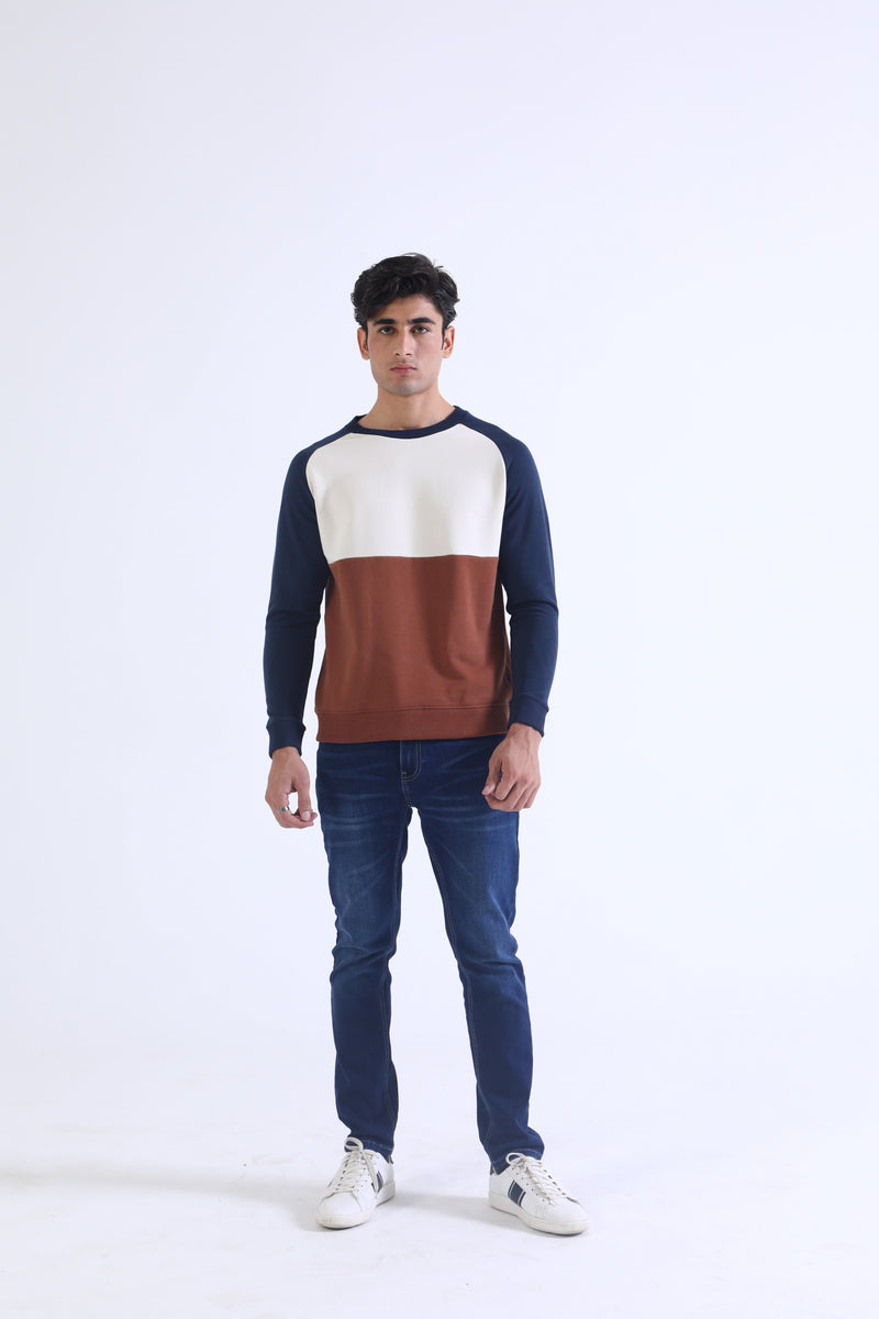Men Panel Sweatshirt - Engine - Buy Now
