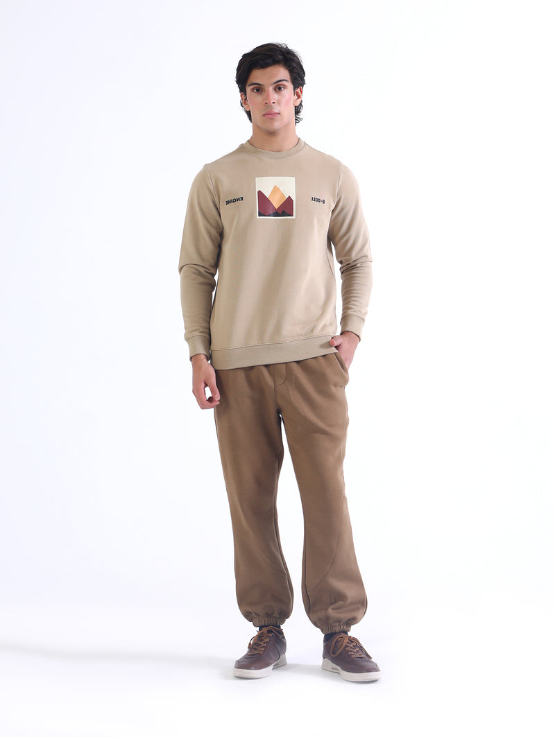 Men Typography Sweatshirt - Engine - Buy Now