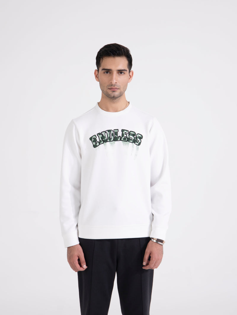 Men Typography Sweatshirt - Engine - Buy Now