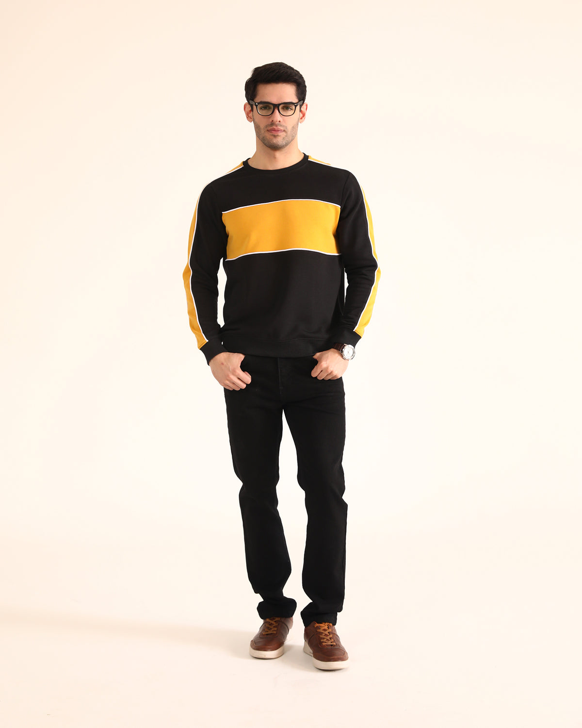 Men Panel Sweatshirt - Engine - Buy Now