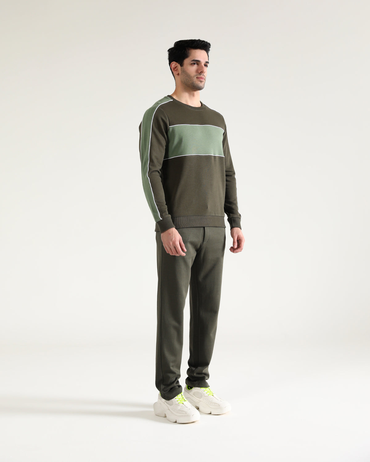 Men Panel Sweatshirt - Engine - Buy Now
