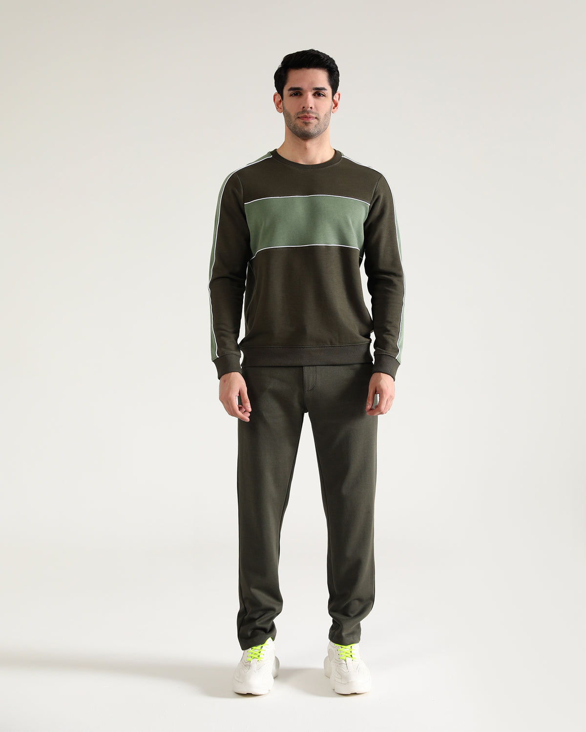 Men Panel Sweatshirt - Engine - Buy Now