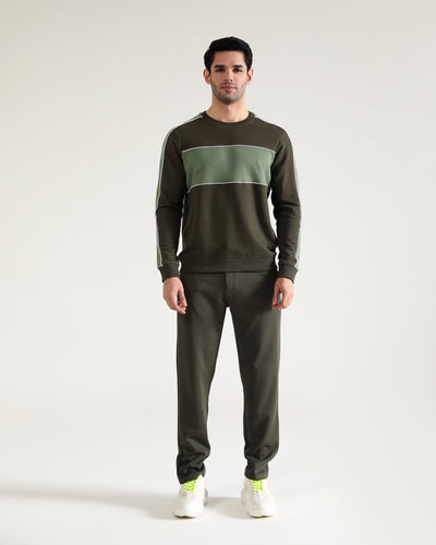 Men Panel Sweatshirt