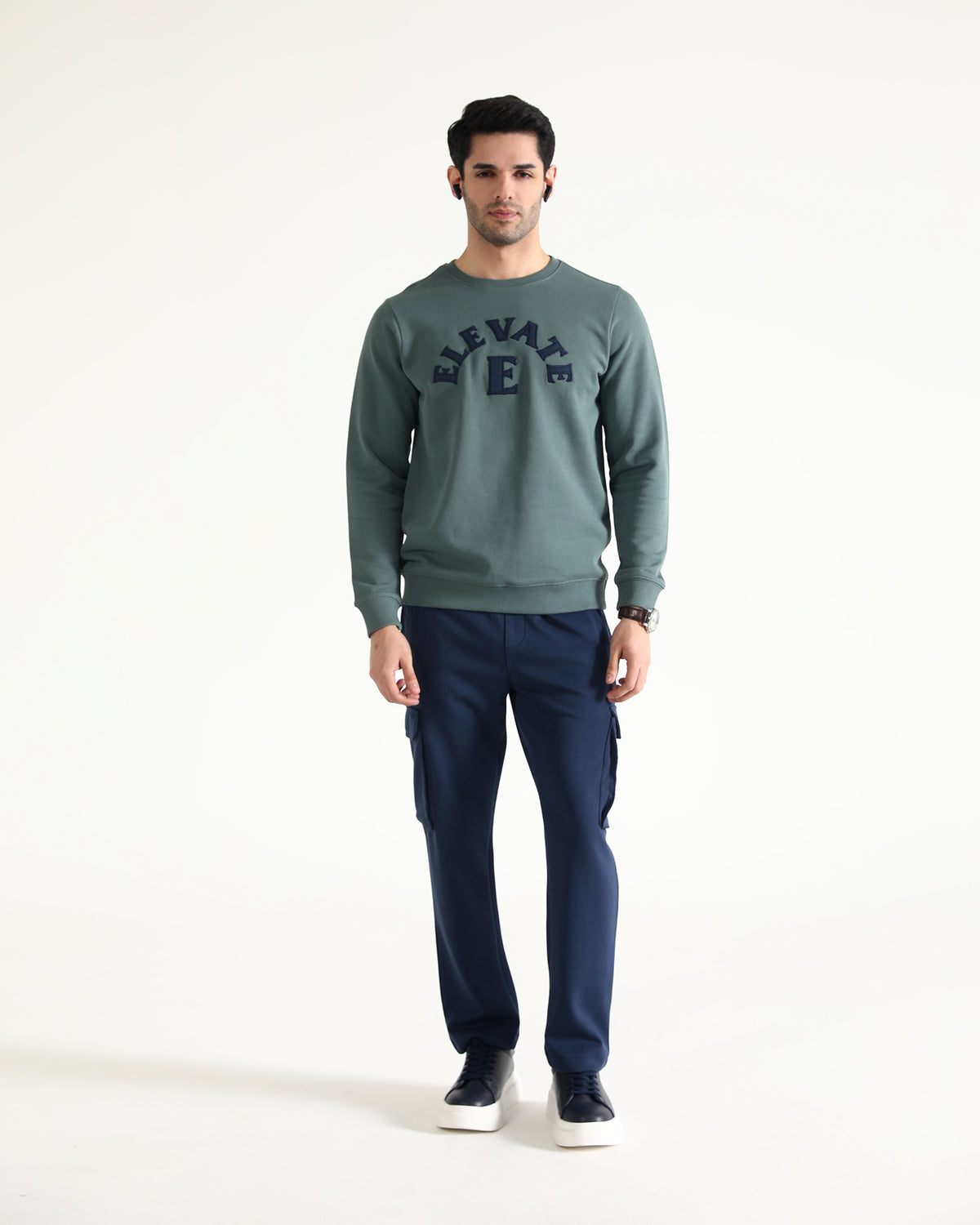 Men Typography Sweatshirt - Engine - Buy Now