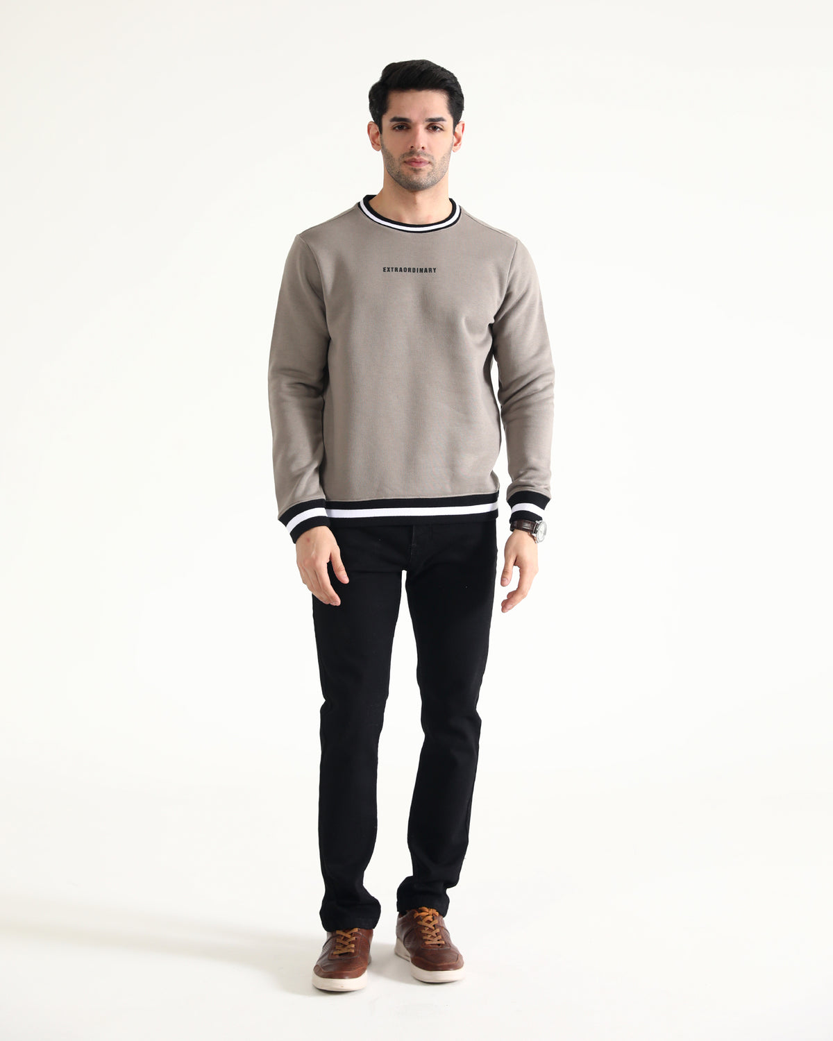 Men Typography Sweatshirt - Engine - Buy Now