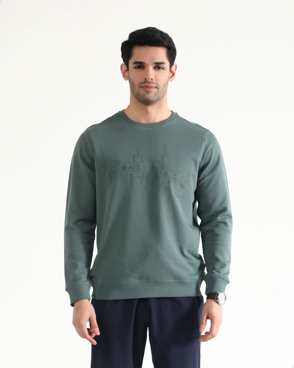 Men Embroidered Sweatshirt - Engine - Buy Now