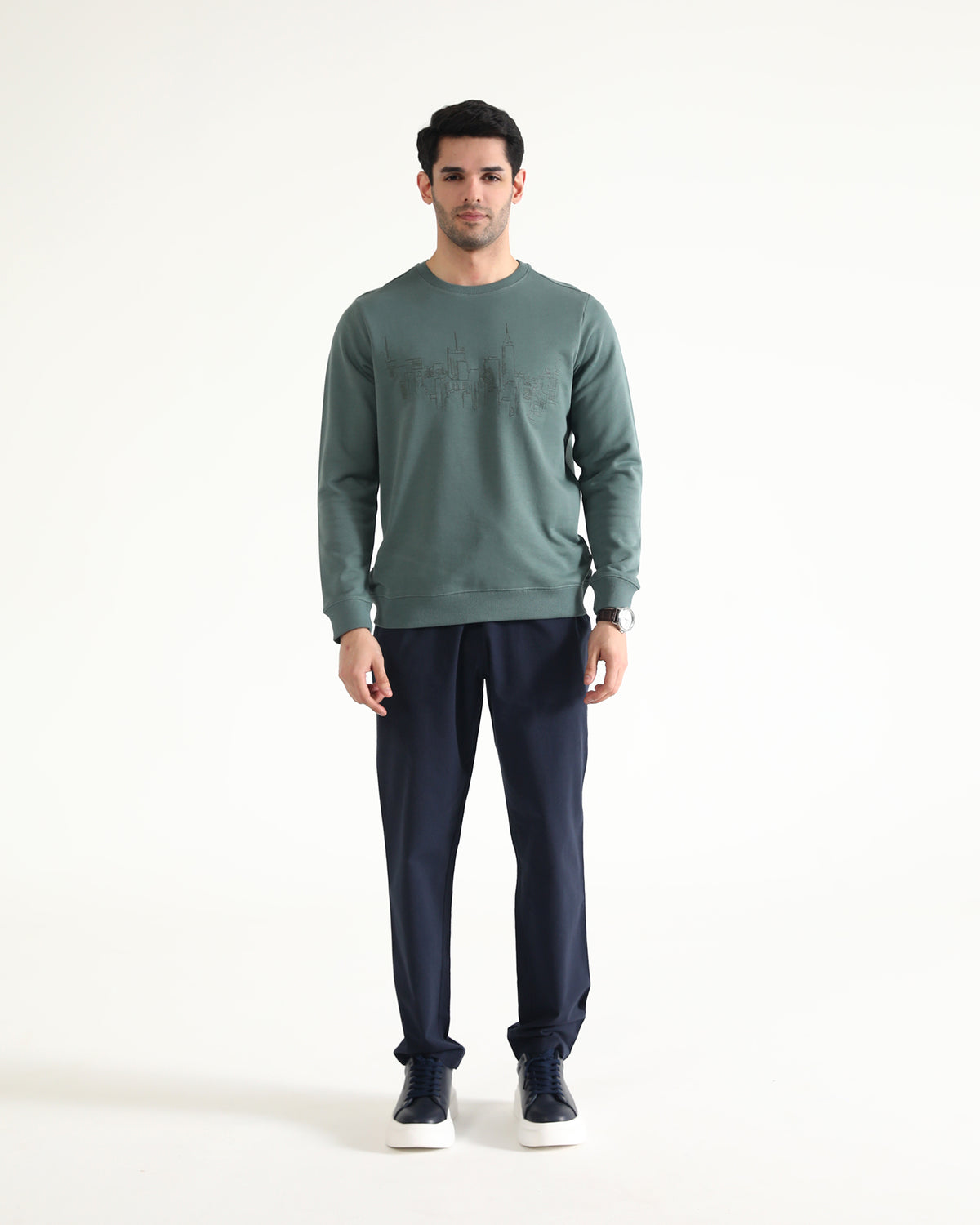 Men Embroidered Sweatshirt - Engine - Buy Now