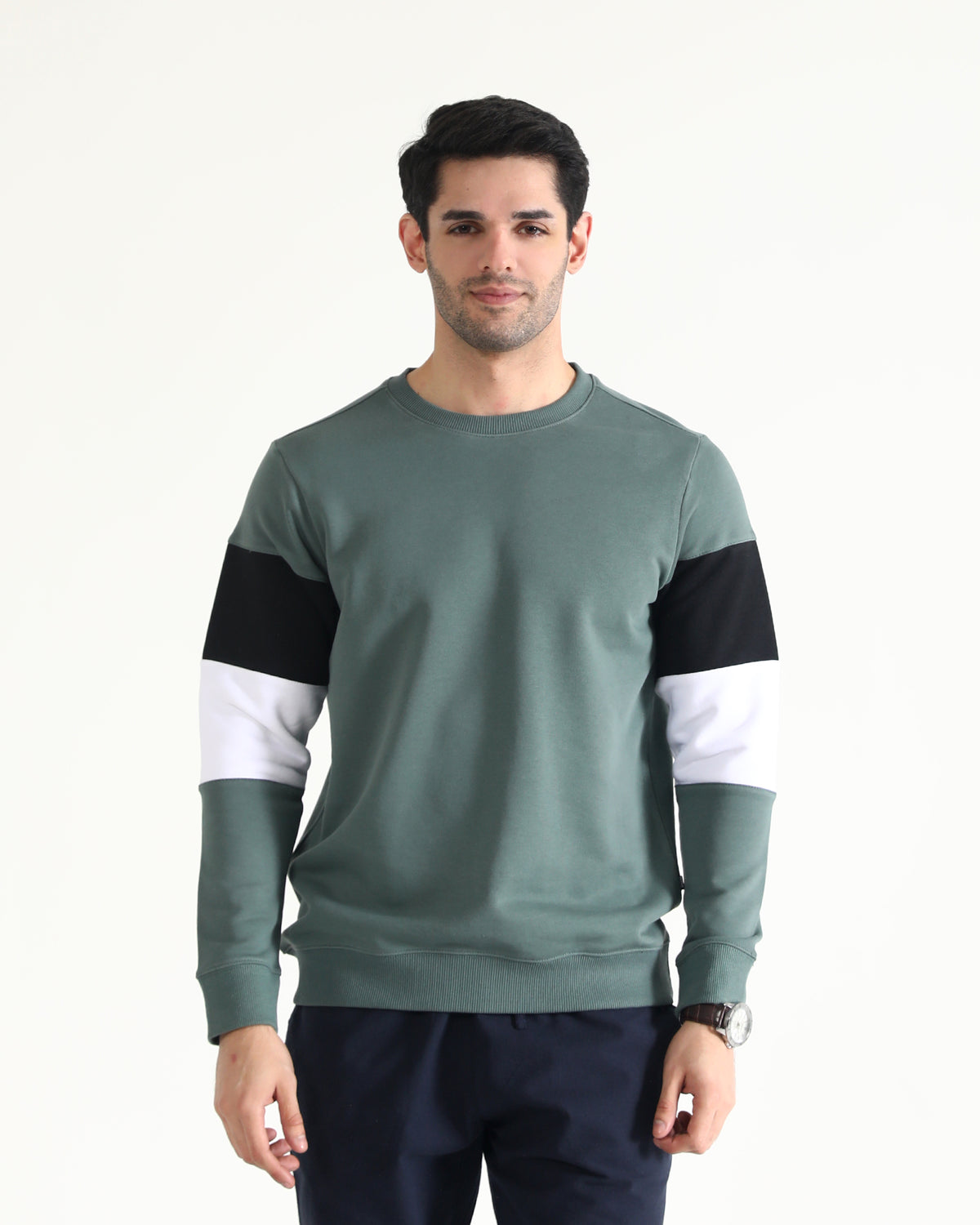 Men Panel Sweatshirt - Engine - Buy Now