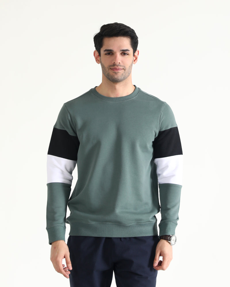 Men Panel Sweatshirt - Engine - Buy Now