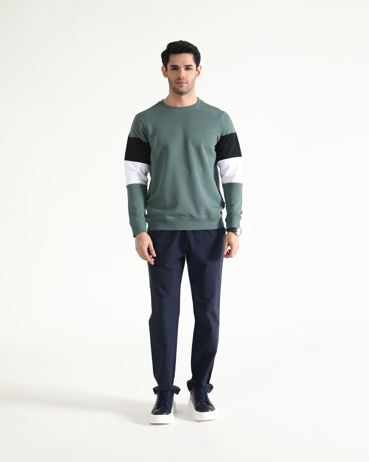 Men Panel Sweatshirt - Engine - Buy Now