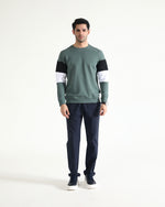 Men Panel Sweatshirt - Engine - Buy Now