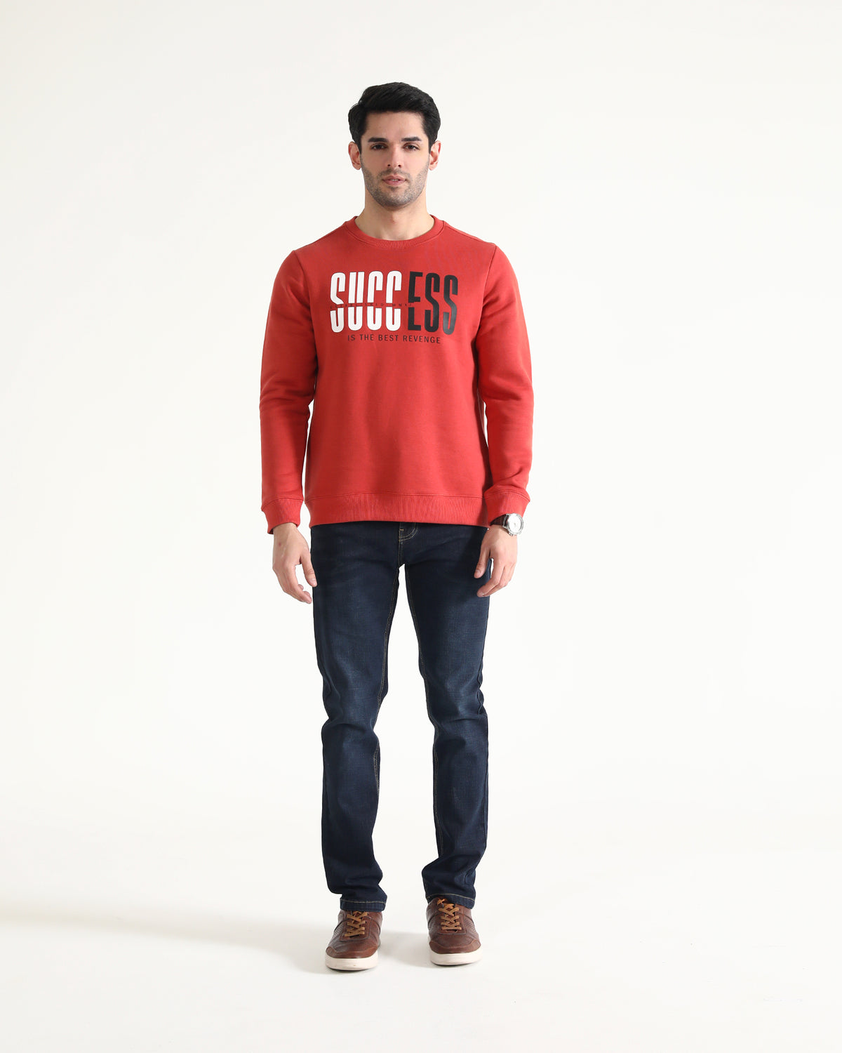 Men Typography Sweatshirt - Engine - Buy Now