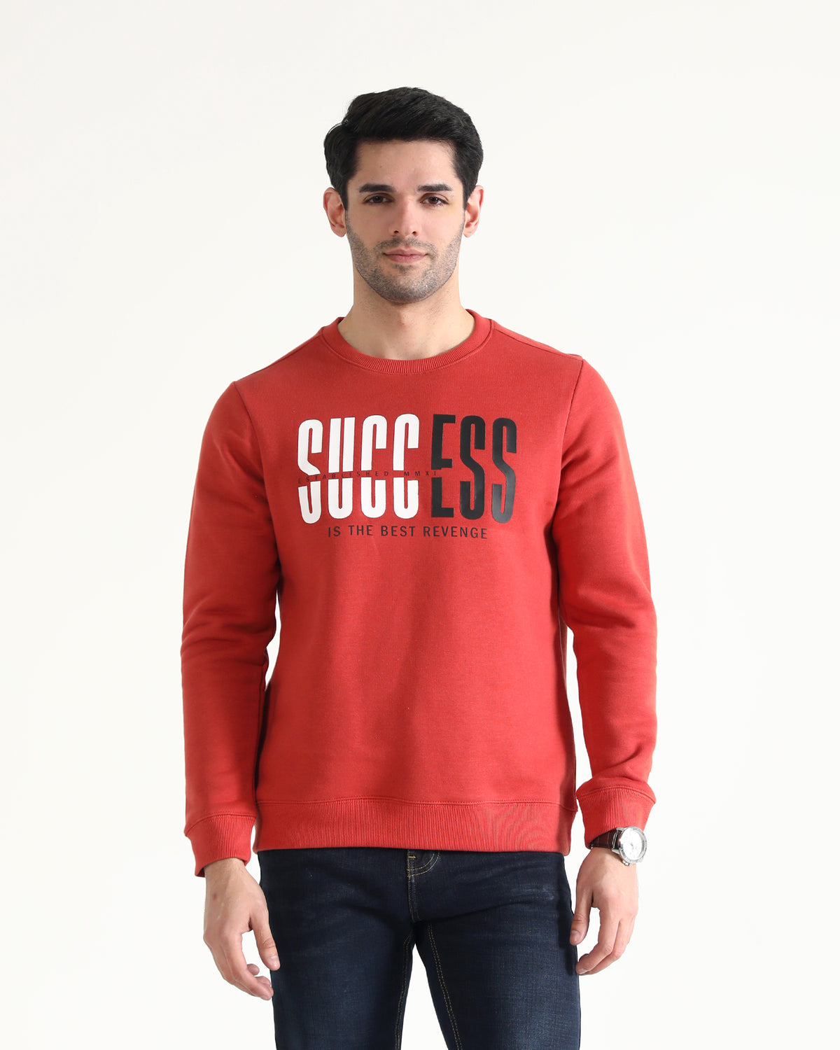 Men Typography Sweatshirt - Engine - Buy Now