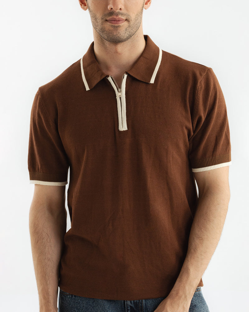 Men Zipper Polo - Engine - Buy Now