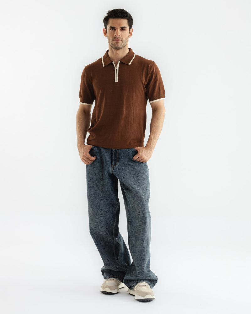 Men Zipper Polo - Engine - Buy Now