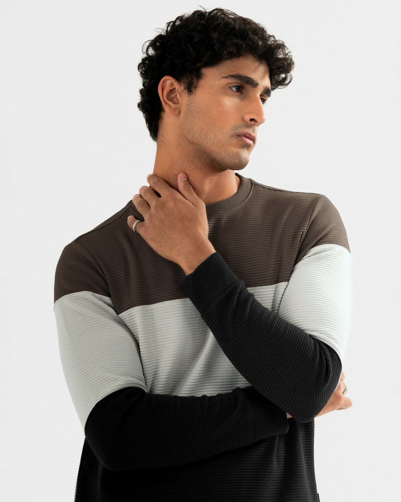 Men Panel Sweatshirt - Engine - Buy Now