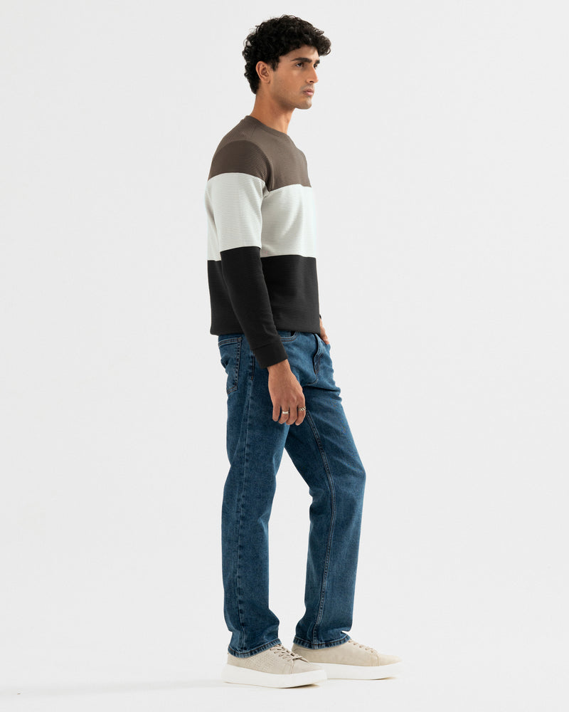 Men Panel Sweatshirt - Engine - Buy Now