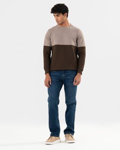 Men Panel Sweatshirt