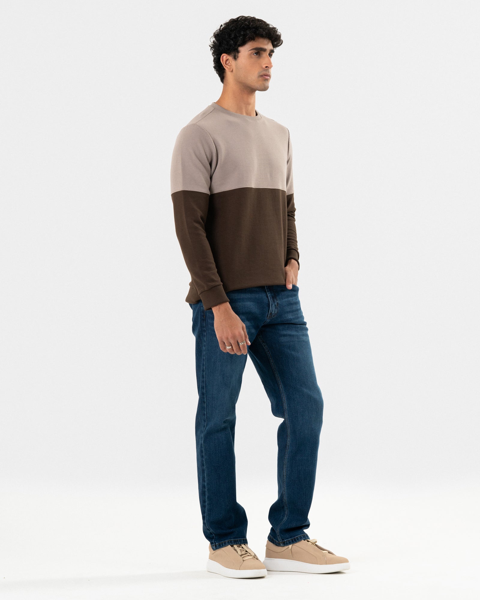 Men Panel Sweatshirt