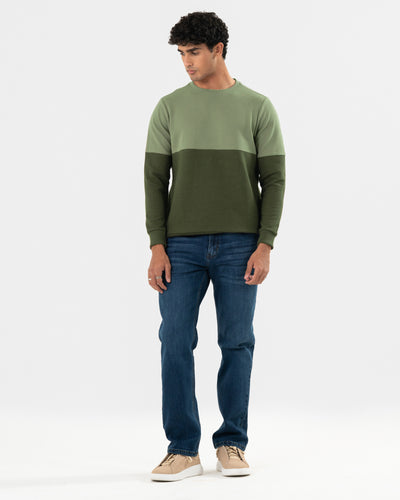 Men Panel Sweatshirt