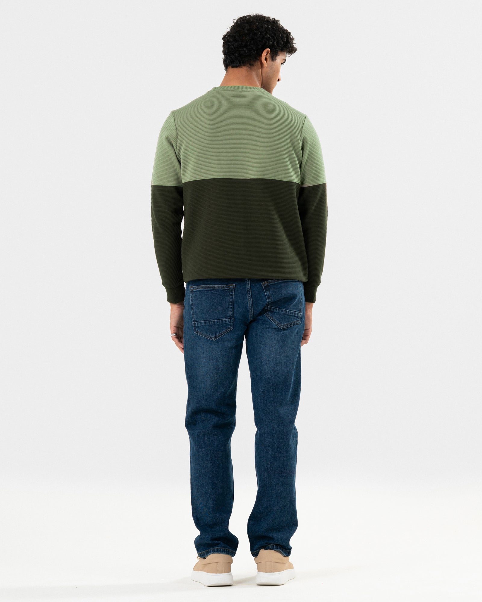 Men Panel Sweatshirt