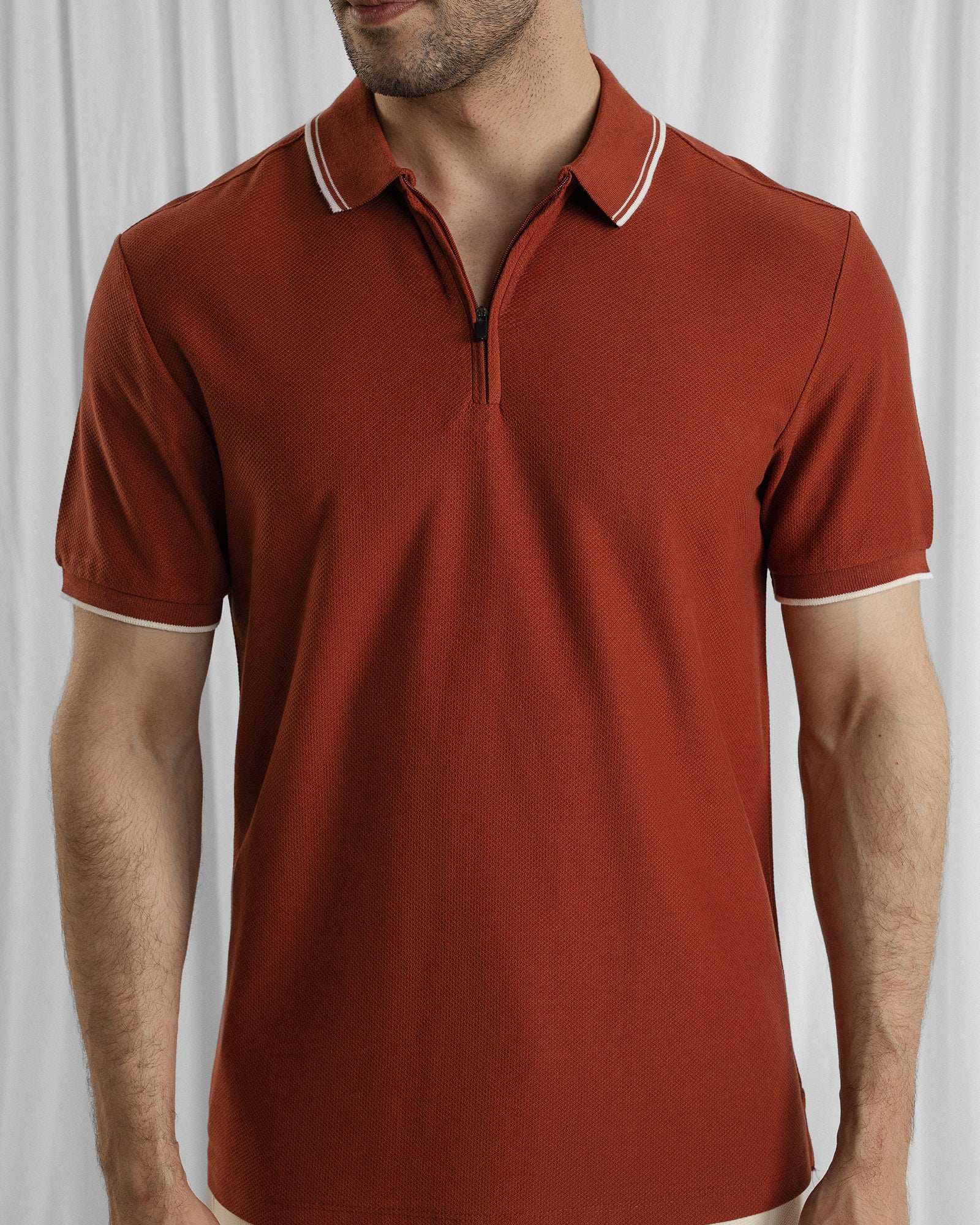 Men Zipper Polo - Engine - Buy Now